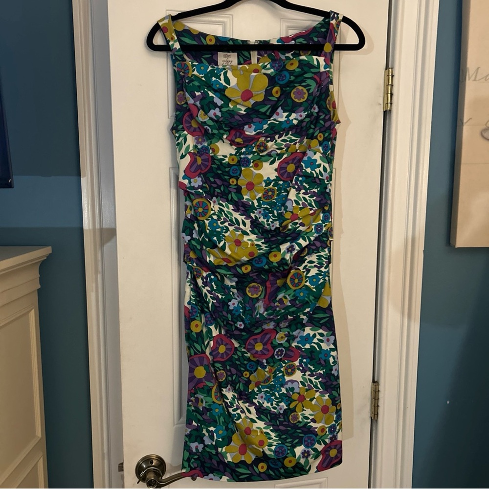 Floral Multicolor Sleeveless Dress